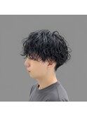 波巻きパーマ