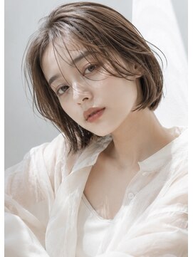 ラベストオイケ(LOVEST OIKE) 【LOVESTOIKE】透け感ショートボブ × アッシュベージュ