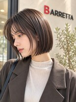 ルシードスタイル バレッタ(LUCIDO STYLE BARRETTA)&nbsp;顎ラインボブ×ストレート×ブラックブラウン