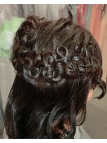 ドレス21&nbsp;リボン編みハーフアップ