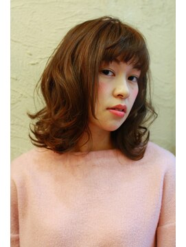 トヌコア ルア 下北沢店(TONUKOA RUA) 【TonukoaRua】綿菓子のような質感☆グレージュミディ