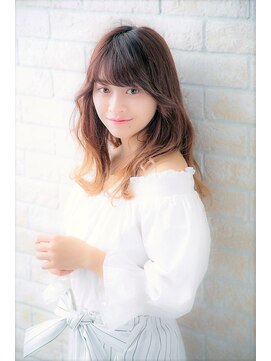 ソア 武蔵小杉(SOAR) 大人かわいい無造作カールとデザインカラー小顔ボブディ