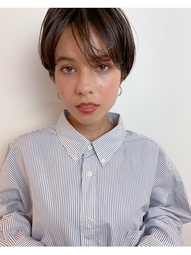 グッデイ ヘアー(GOOD DAY HAIR) マニッシュ　ネイビーカラー　美髪　フレンチボブ　ショート