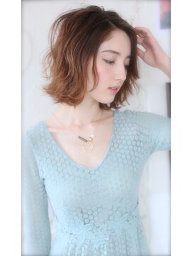 ロンドジェネルーズ 柏(Lond generous) 【斉藤 航人】ゆるっとウェーブで大人の色気！ウェービーボブ☆