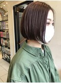 ［新宿］ショートボブ/前下がりボブ/ピンクアッシュ