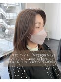 【30代】ハイトーン★イルミナカラーの白髪ぼかし Mplusミズイデ