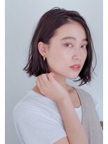 テラス 中百舌鳥(Terrace)&nbsp;小顔ミディアム切りっぱなし外ハネボブくびれミディ