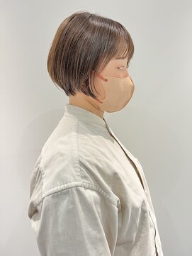 ハッチ(HACCH) 前髪あり大人ショートボブ 立川駅 Instagram@e___kudo