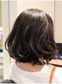 くせ毛をアレンジボブ