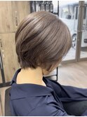 白髪ぼかし/脱白髪染め/ショート/ショートボブショートヘア