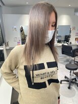 キング 梅田(K!ng)&nbsp;【梅田】ミルクティーベージュベージュカラー髪質改善カラー