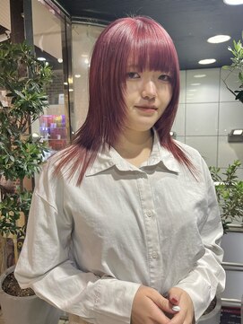 ヘアーアンドメイク ビス(HAIR&MAKE bis) ブリーチ１回でできるピンクラベンダー♪【多田　華歌】