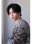MEN'S HAIRマッシュパーマアッシュブラック
