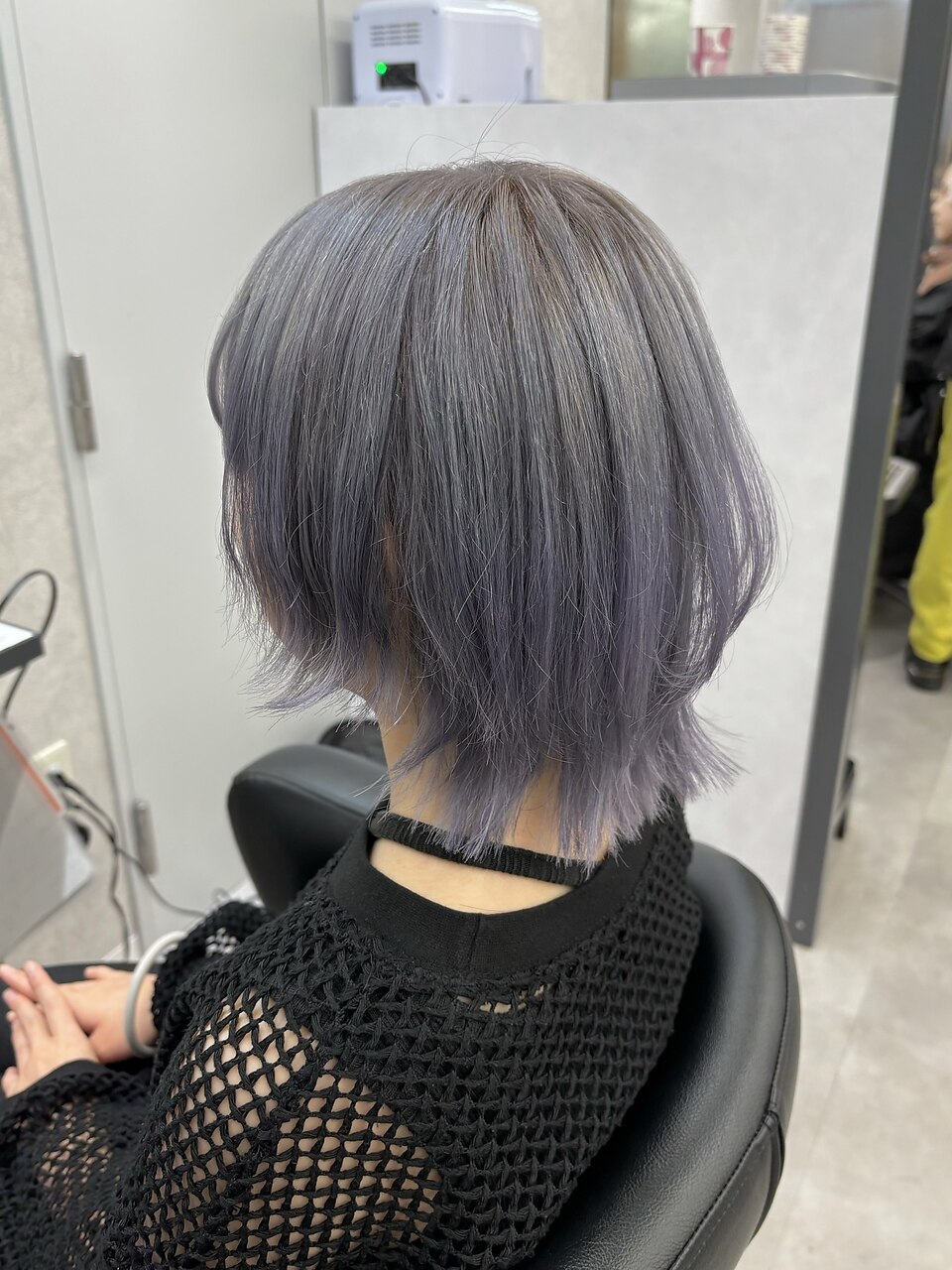 三輪 紗弓】ウルフカット×ラベンダーグレー：L215526972｜ヘアサロン