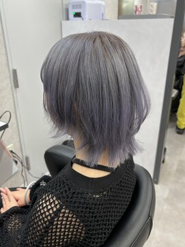 ヘアサロン ドットプラス 町田店(dot. plus) 【三輪 紗弓】ウルフカット×ラベンダーグレー