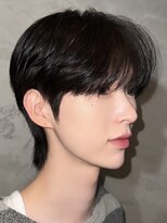 韓国シースルーマッシュミニウルフ韓国マッシュダウンパーマ