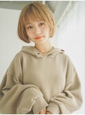 大人ガーリーふんわり愛されミニボブ