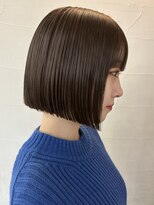 メゾンアクア 表参道(Maison ACQUA)&nbsp;☆ブリーチなしダブルカラー オリーブ オリーブベージュ ボブ