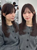アマトウキョウ アユンチェ(AMA TOKYO×AYUNCHE) 前髪顔まわり韓国ヘアレイヤーカットサイドバンク2wayバンク韓国