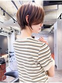 ミニウルフレイヤーカット顔周りカット前髪カットショート/柏柏