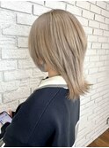 ミルクティーベージュ#ハイトーン#ダブルカラー