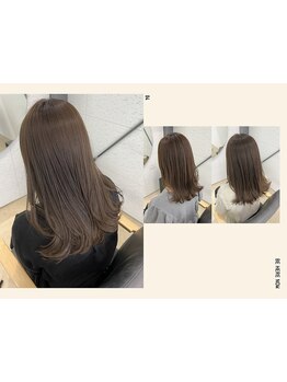 白髪染めでも明るく染まる◎肌に馴染み,艶と透明感ある柔らかな仕上がり*［ハイライト/白髪ぼかし/野々市］