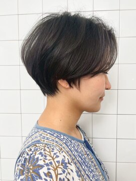 マノ 千歳烏山(MaNO) ショート韓国ボブハイライト髪質改善ブリーチ前髪20代30代