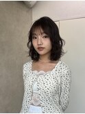 miu＆有野ひかり オリーブベージュ×顔周りレイヤー