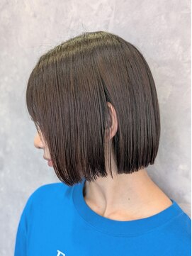 ザ ラブズ ラフズ ヘアー 本店(the loves laughs hair) ぱつっとボブ/切りっぱなしボブ/小顔ヘア