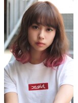 レム 泉中央店(L.E.M)&nbsp;ふんわりボブ 裾カラー