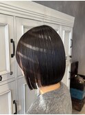 小顔見せコンパクトボブスタイル