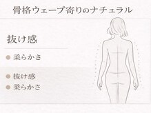 骨格ウェーブ寄りのナチュラル♪抜け感の中に、女性らしさを感じる絶妙バランス。