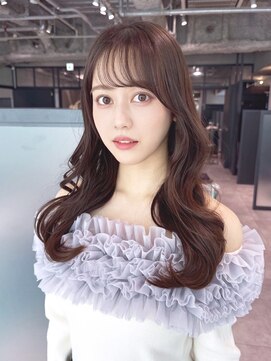 アルバム 渋谷パルコ(ALBUM) 前髪カット大人ガーリー顔周りレイヤーロング_F31407