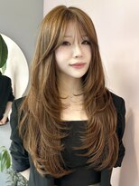 クム(kumu)&nbsp;◎大人上品ベージュ！レイヤー◎小顔似合わせカット韓国風