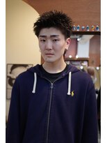 エディ(Edy) メンズスパイキーショートツイストスパイラルパーマ刈り上げ岡山