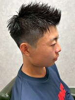 ディスイズバーバーフォース(THIS IS BARBER 4th)&nbsp;アップバング ベリーショート 刈り上げ フェード ビジネスヘア