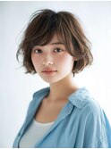 ミルクブラウン/ダークパープル/ナチュラルショート/夏/上尾