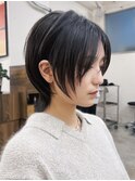レイヤーカット ボブ髪質改善表参道切りっぱなしボブ