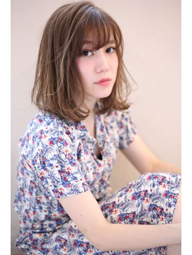 マリアバイアフロート(Maria by AFLOAT) Mariabyafloat30,40代◎小顔モーブカラーワイドバングボブ♪