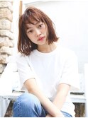 抜け感×アクティブバング×ツヤ髪