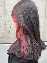 タイドヘア 茨木店(TIDE HAIR)&nbsp;レッドピンク_インナーカラー