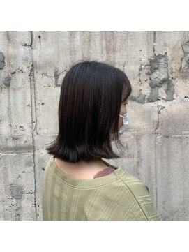 シェノン 西梅田(CHAINON) 前髪/グレーベージュ/アッシュカラー/黒髪/暗髪/レイヤーボブ