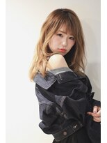 リブ(Live)&nbsp;ミルクティーグレージュのユル抜けセミロング２【Live/久米川】