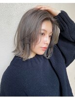 リリー(Lilley)&nbsp;【Lilley 稲永麻衣】シルバーカラー+ボブ 天神/今泉