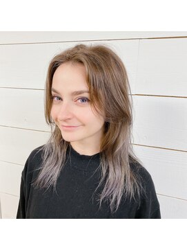 ピース トウキョウ(PEACE TOKYO) グラデーションハイライトグレージュ