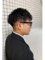 エヌドットバーバー ヒロオ(N.BARBER HIROO) ツイストショートマッシュ<広尾><理容室><ツイストパーマ>