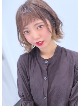 ログネオン(.6 -ROGU- neon) 【ログネオン】ぷつっとボブ×イヤリングカラー