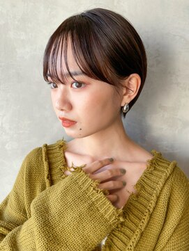 アイティーバイアルバム 下北沢店(IT by ALBUM) マッシュショート_ミニネビージュくすみブルー_ba364152