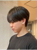 黒髪マッシュナチュラルマッシュメンズヘア韓国ツーブロック