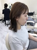 シェノン サントル(CHAINON CENTRE)&nbsp;グレージュカラー/シルキーベージュ/斜めバング[梅田/大阪]